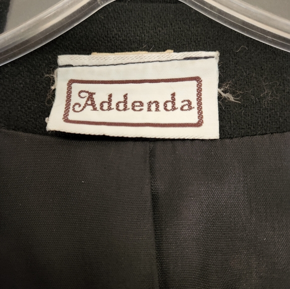 VINTAGE WOMEN'S ADDENDA STUDDED BLACK BLAZER SIZE SMALL - Picture 3 of 3